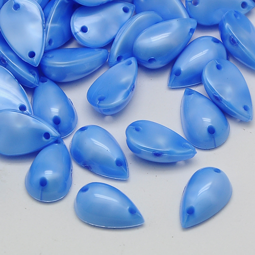Štrasové kamienky na šitie akrylové kvapky 10x6x4mm 20 ks