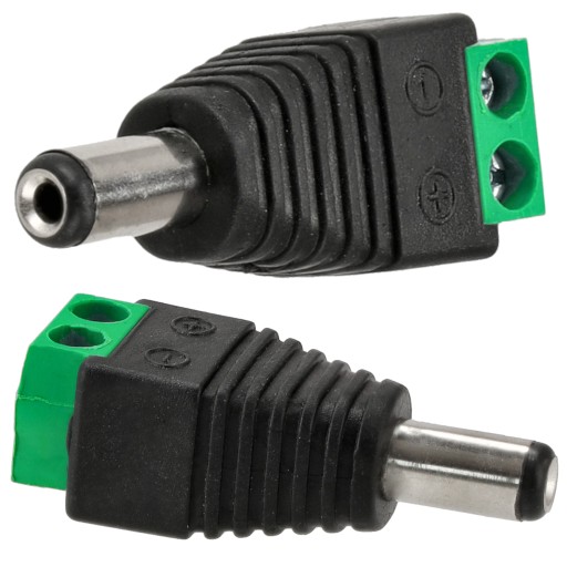 Súprava zásuvkových konektorov DC zástrčka 2,1 x 5,5 mm PRE LED