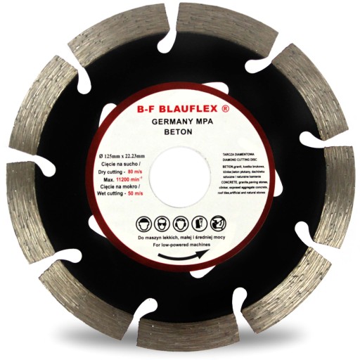 DIAMANTOVÝ DISK Blauflex 125 x 22,2 suchý/mokrý