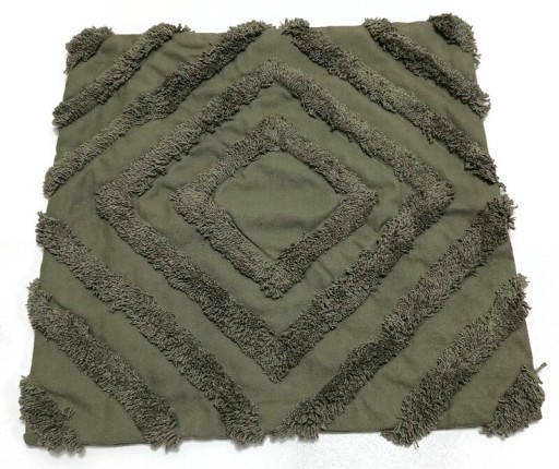 DEKORATÍVNY OBJAL NA VANKÚŠ KHAKI BOHO BAVLNA 39 x 39cm