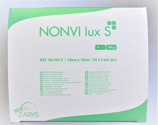 Sterilný obklad z netkanej textílie 10x10 a'3, balenie 25 ks