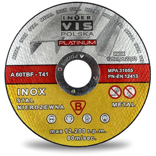 KOVOVÉ REZNÉ DISKY 125x1,2 PLATINUM 10
