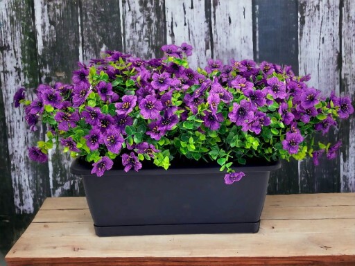 Umelé kvety Petúnie Pelargonium Surfinia na balkónovú terasu 1 ks - svetloružové