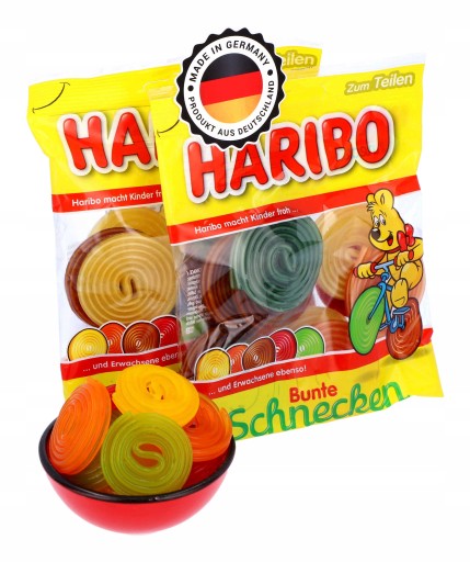 HARIBO Bunte Schnecken Snails ovocné želé 160g