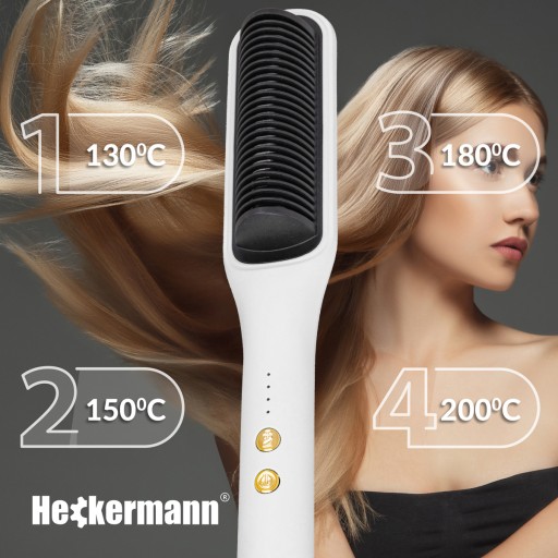 ŽEHLIČKA NA VLASY KERAMICKÁ HREBEŇOVÁ STYLINGOVÁ KEFA 2v1 45W
