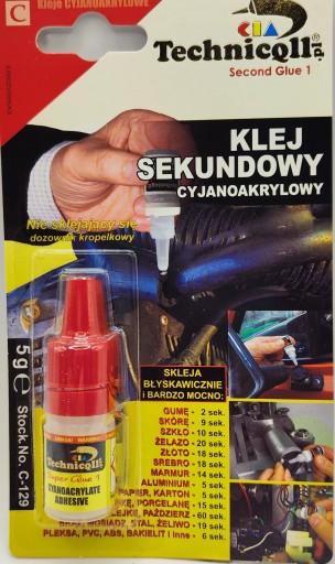Technicqll C-129 kyanoakrylátové lepidlo sekundové 5 g C-129
