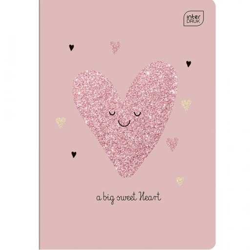 ZÁPISNÍK A5, 16 listov, 3 farebné linky, GLITTER