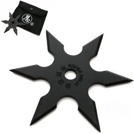 Nôž HVIEZDA SHURIKEN 6 Vrhacích nožov N402