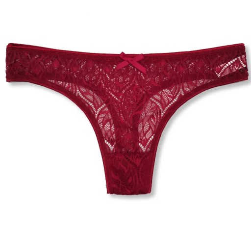 SEXY ČERVENÉ JEMNÉ ZMYSLNÉ ČIPKOVÉ DÁMSKE XL TANGÁ