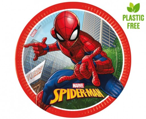 Papierové taniere Spiderman 23 cm 8 ks.