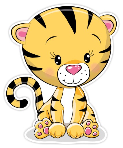 DEKORÁCIA NA STENU NÁLEPKA NA STENU - ZVIERATÁ - TIGER