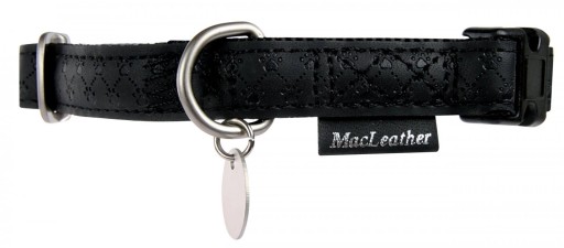 Kožený obojok pre psa Mac Leather 28-40cm 15mm