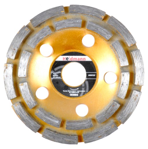 Diamantový štít. segment.duble na brúsenie betónu 125mmx22,23 Heidmann H00122