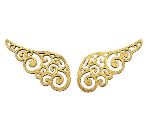 Krídla Jednoduché krídla pre anjela zo zlatej preglejky