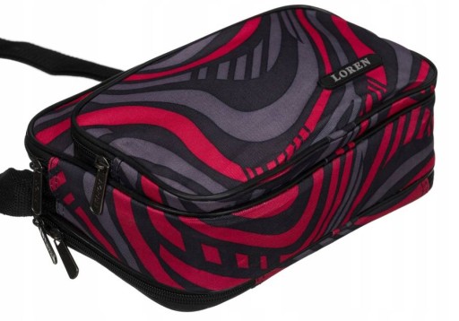 Pánska messenger taška Loren H02-600D červená potlač