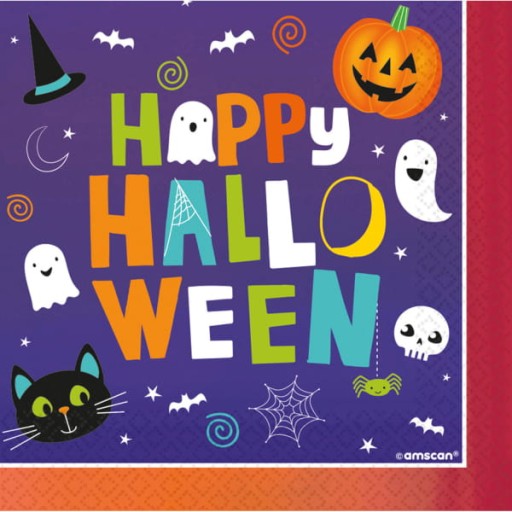 HAPPY HALLOWEEN obrúsky 16 ks 33 cm