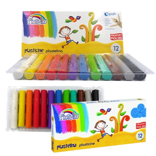 FIORELLO PLASTICINE 12 farieb, neznačkujúce