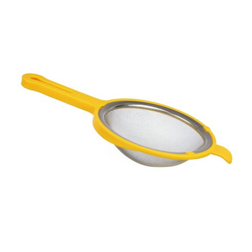 MALÝ KUCHYŇSKÝ SITOK S RÚČKOU, JEMNÁ SIEŤKA, 11CM ZMES