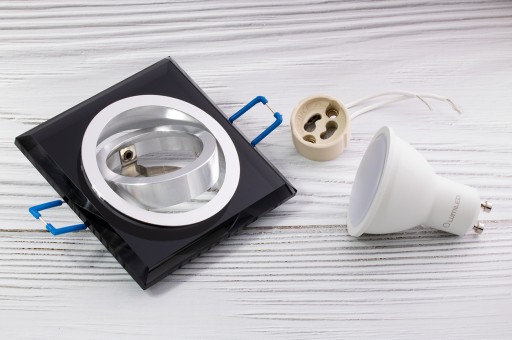 Pohyblivé GLASS halogénové svietidlo + LED GU10 6W