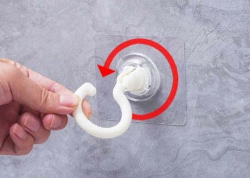 Samolepiaci otočný HÁKOVÝ VEŠIAK, pohyblivý, 8 cm