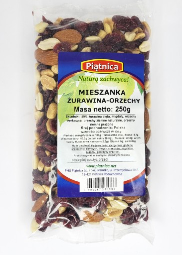 ZMES BRUSNICE A ORIEŠKOV 250g PIĄTNICA PREMIUM