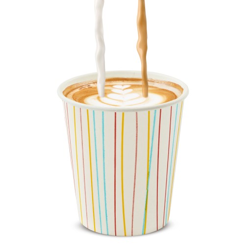 100x PAPIEROVÉ HALÍČKY 250ml PASTEL ECO