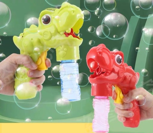 PRÍSTROJE BUBBLE PISTOLE MYDLOVÉ BUBLINY DINOSAUR