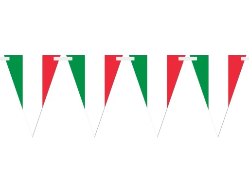 Závesná zástava talianskej vlajky Italia Italy 500cm