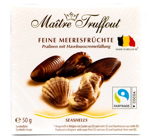 Z NEMECKA MaitreTruffout Belgické pralinky Morské mušle 50 g