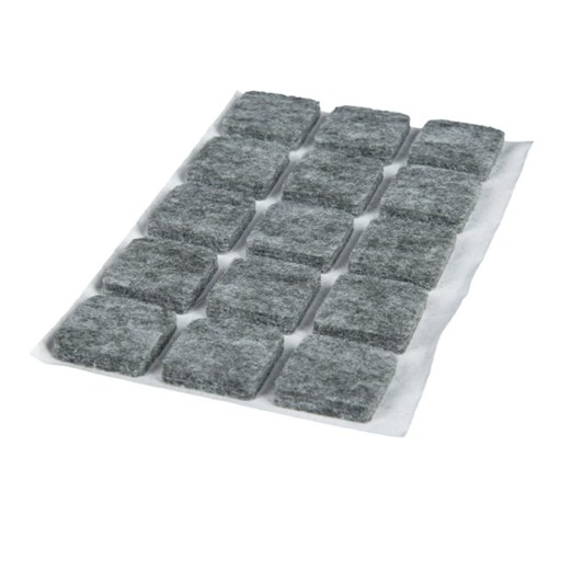 Plstené podložky pod nábytok, plsť 25x25