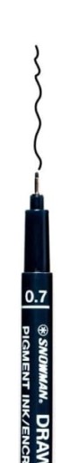 Technické kresliace pero 0,7 Snowman black