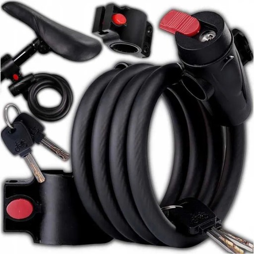 BIKE LOCK LOCK BEZPEČNOSTNÁ REŤAZ KÁBEL NA BICYKEL DLHÝ 1 m