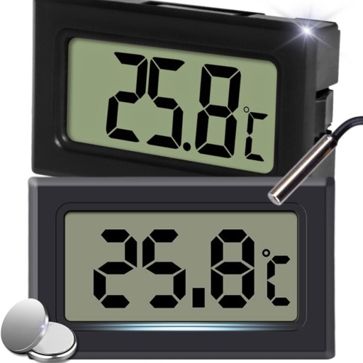 LCD TEPLOMERNÁ SONDA S ELEKTRONICKOU DIGITÁLNOU SONDOU PRE KÁBEL AKVÁRIOVEJ CHLADNIČKY