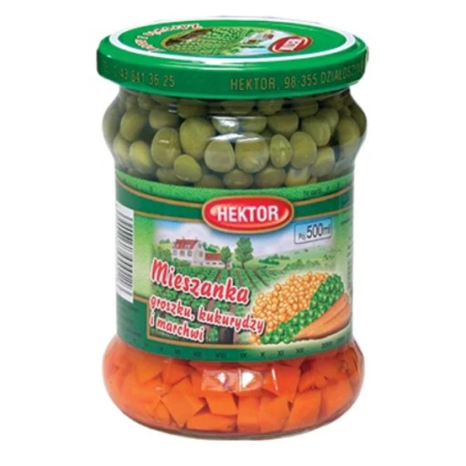 Hektor Groszek s mrkvou a kukuricou, 500 ml