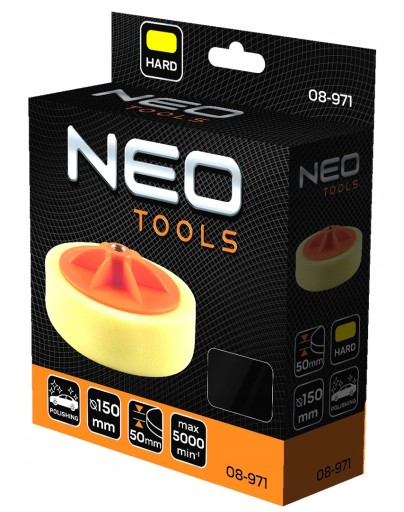 Leštiaci pad 150x50mm tvrdá leštiaci špongia, závit M14, NEO 08-971