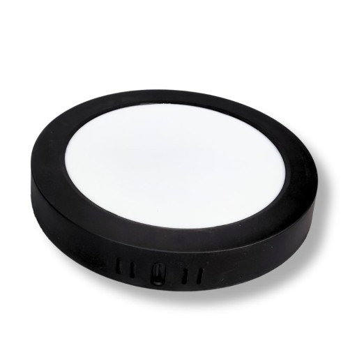 Plafond prisadené svietidlo LED okrúhle 18W 1980LM 4000K neutrálna čierna IP20
