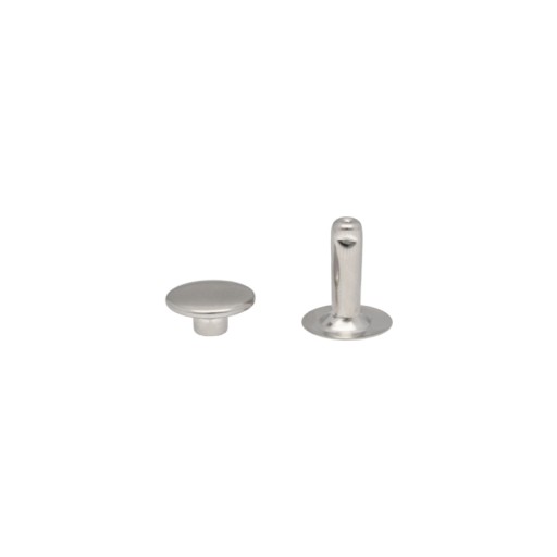 Jednostranné kožené nity, cvočky 12x4x15 mm SILVER 10 ks
