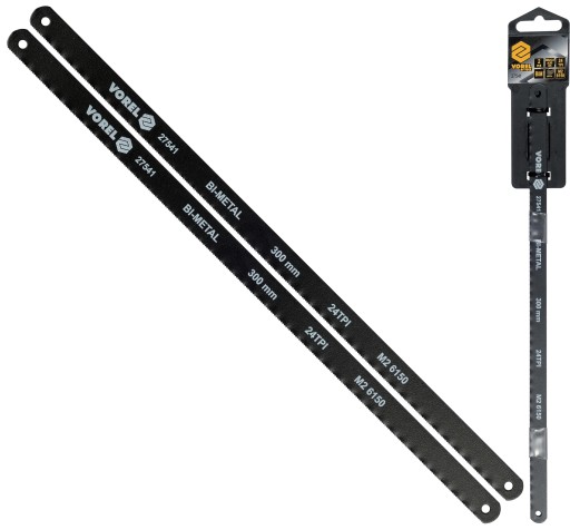 VOREL PÍLOVÉ KARTY BIMETALOVÉ M2 + CrV 6150 NA KOV 300mm 24 TPI 2 KS
