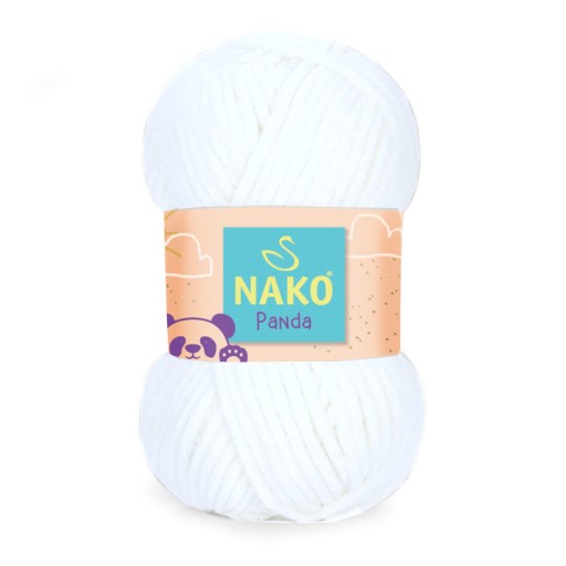 Nako Panda 208 biela (plyšová)