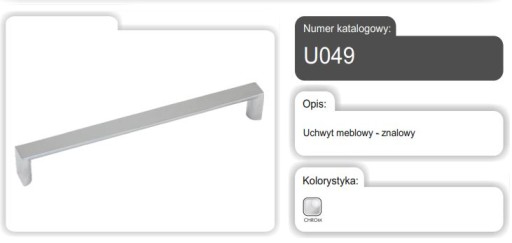 AMIX NÁBYTKOVÁ ÚCHYTKA NA NÁBYTOK U049-160/BSN NEREZ ZMAL