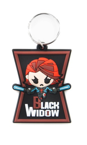 Gumený prívesok na kľúče Black Widow Character