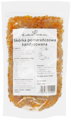 KANDIDOVANÁ POMERANČOVÁ KÚRA 100g PRÍRODNÁ TALIANSKÁ ZDRAVOTNÁ KUCHYŇA