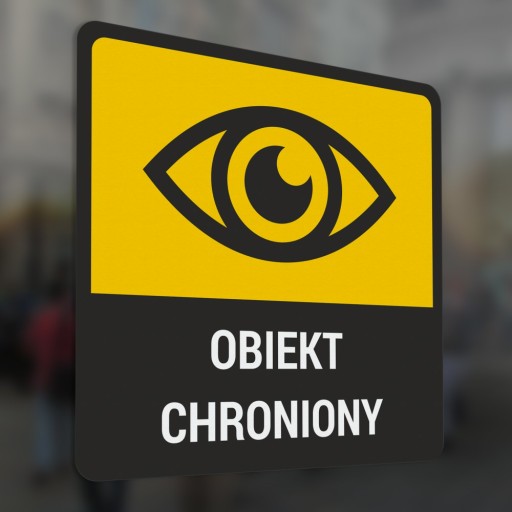 Nálepka - Chránený objekt - 10x10