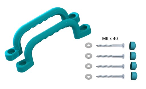 SLNKO - IHRISKO RÚČKY 240 mm - 2 ks S TYRYSOVÝMI TQ SKRUTKAMI