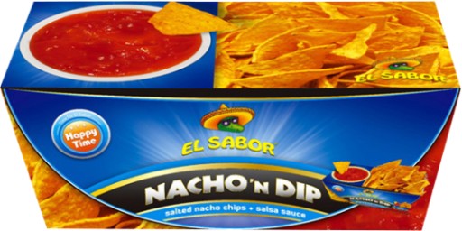 PD Cinema set solená NACHO & DIP salsa El Sabor 175g