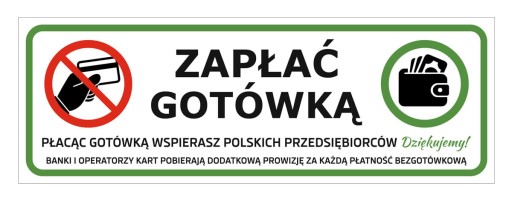 PLATBA V HOTOVOSTI PREFERUJEME PLATBU HOTOVOSŤ V HOTOVOSTI INFORMAČNÁ NÁLEPKA 20x7