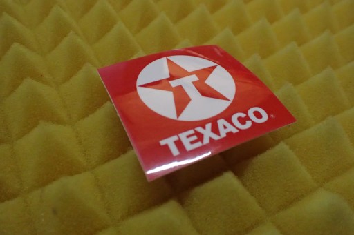 NÁLEPKA TEXACO NÁLEPKA 5 x 4,9 cm