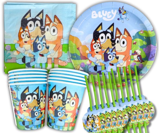 Bluey a Bingo NARODENINOVÉ PAPIEROVÉ HRNČEKY 10 ks.
