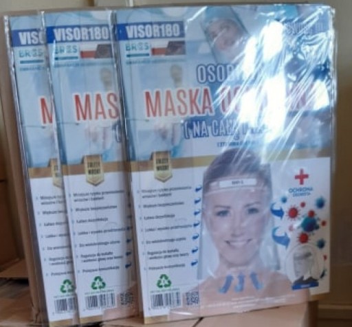 MASKA, OCHRANNÝ ŠTÍT, ŠTÍT 180 ČERVENÝ PLAST