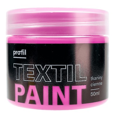 PROFIL tmavá farba na textil 50ml ružová